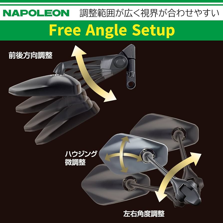 パーツ NAPOLEON SHARK MIRROR 3 NAPOLEON SHARK MIRROR 7 [NA-014] | Helmetking 頭盔王